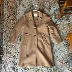 Abercrombie & Fitch Wool Blend Dad Coat